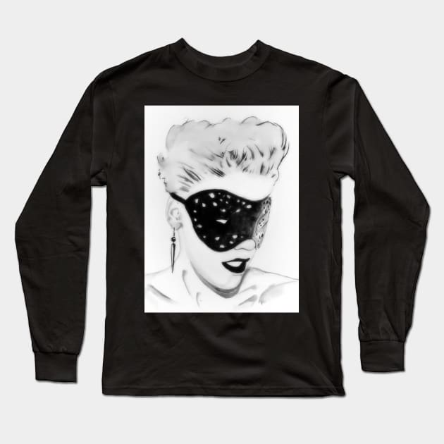 Mask Long Sleeve T-Shirt by Jadenkai